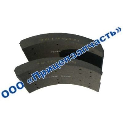 Накладка тормозной колодки L1 А3835 ось 12 тонн